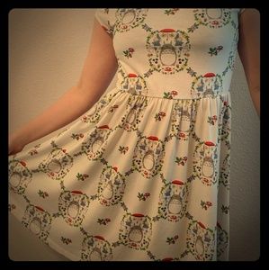 My Neighbor Totoro Floral Bow Back Dress